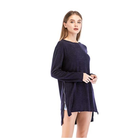 Women's Long Sleeve Side Zip Top - Picture 6 of 6